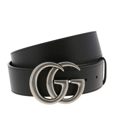 cintura gucci in pelle con logo|cinture Gucci per donna.